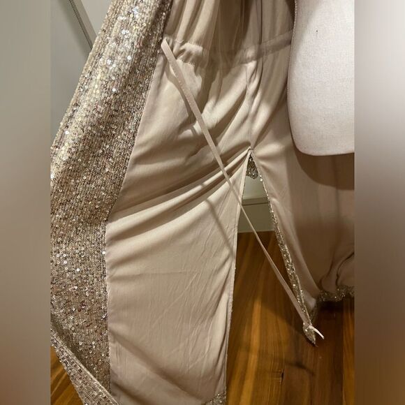 BB Dakota Steve Madden silver sequin duster size XS NWT - Picture 6 of 12